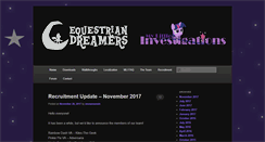 Desktop Screenshot of equestriandreamers.com